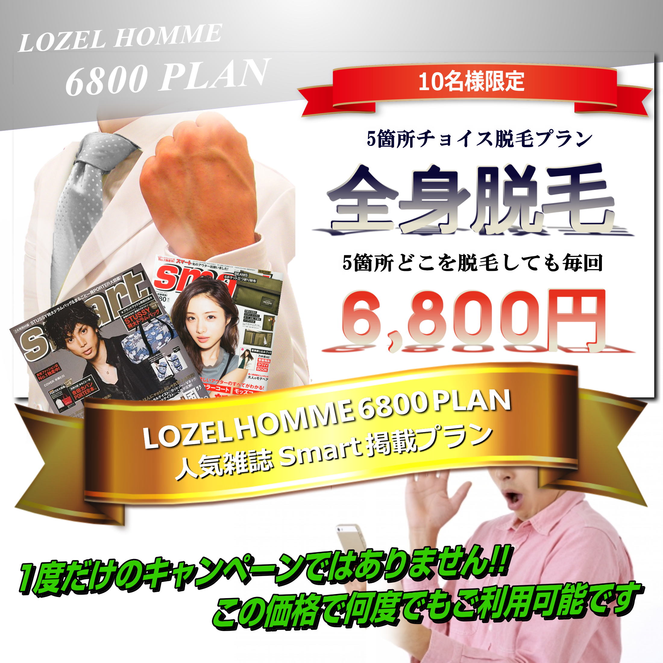 全身チョイス脱毛プラン